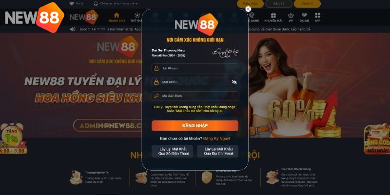 Xác nhận đăng nhập New88